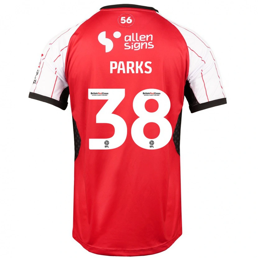 Danxen Dame Charlie Parks #38 Hvit Hjemmetrøye Drakt Trøye 2024/25 Skjorter T-Skjorte