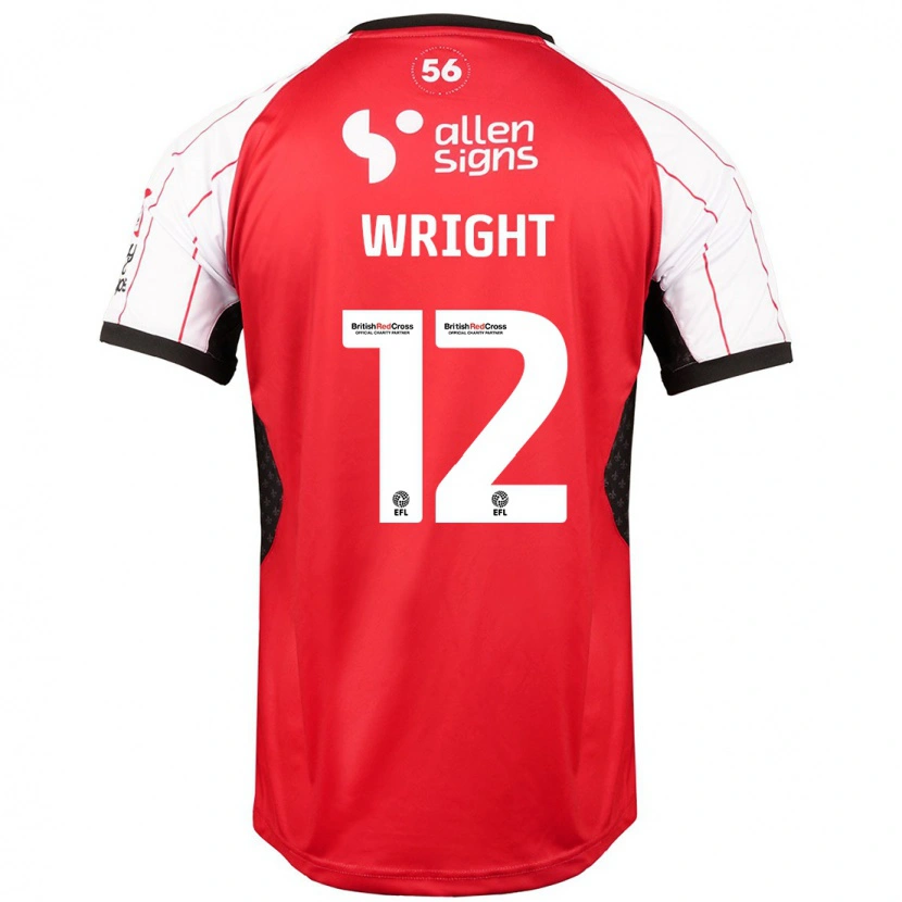 Danxen Dame Jordan Wright #12 Hvit Hjemmetrøye Drakt Trøye 2024/25 Skjorter T-Skjorte