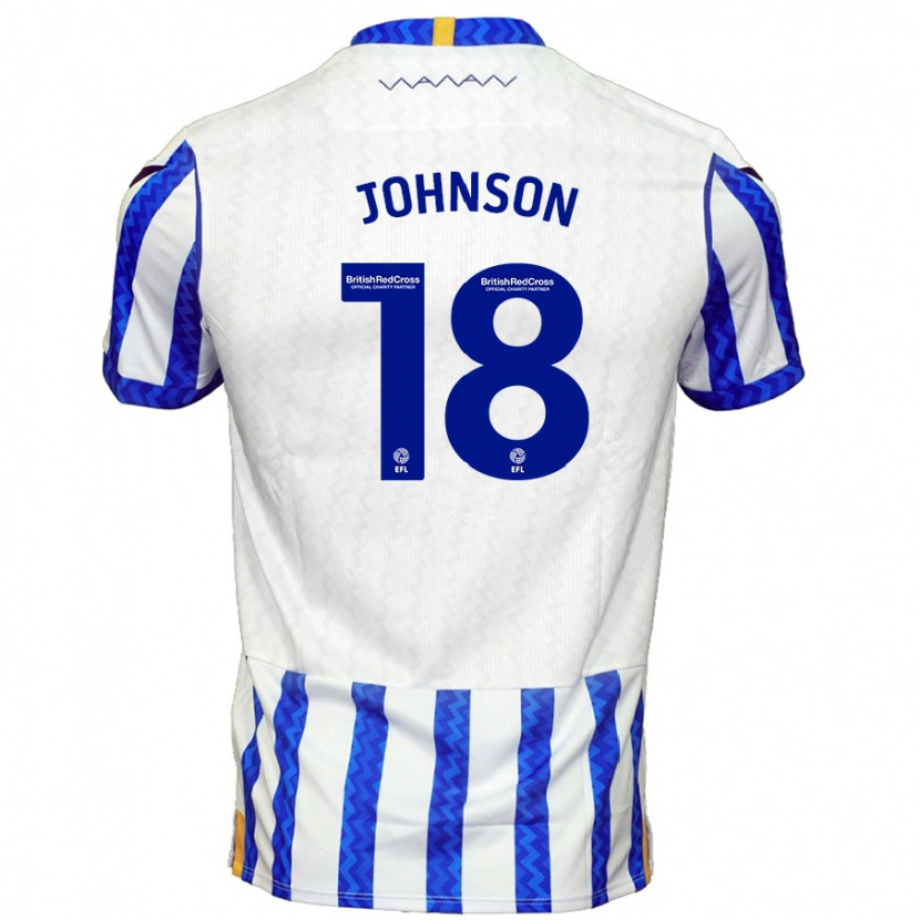 Danxen Dame Marvin Johnson #18 Blå Hvit Hjemmetrøye Drakt Trøye 2024/25 Skjorter T-Skjorte