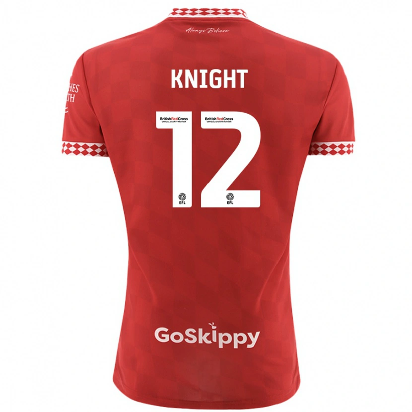 Danxen Dame Jason Knight #12 Rød Hjemmetrøye Drakt Trøye 2024/25 Skjorter T-Skjorte
