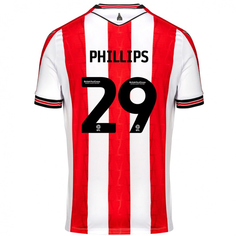 Danxen Dame D'margio Wright-Phillips #29 Rød Hvit Hjemmetrøye Drakt Trøye 2024/25 Skjorter T-Skjorte