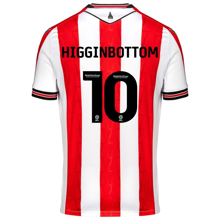 Danxen Dame Alice Higginbottom #10 Rød Hvit Hjemmetrøye Drakt Trøye 2024/25 Skjorter T-Skjorte