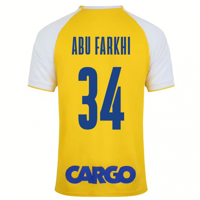 Danxen Dame Sayed Abu Farkhi #34 Gul Hvit Hjemmetrøye Drakt Trøye 2024/25 Skjorter T-Skjorte