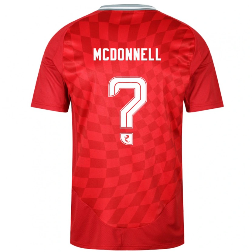 Danxen Dame Noah Mcdonnell #0 Rød Hjemmetrøye Drakt Trøye 2024/25 Skjorter T-Skjorte