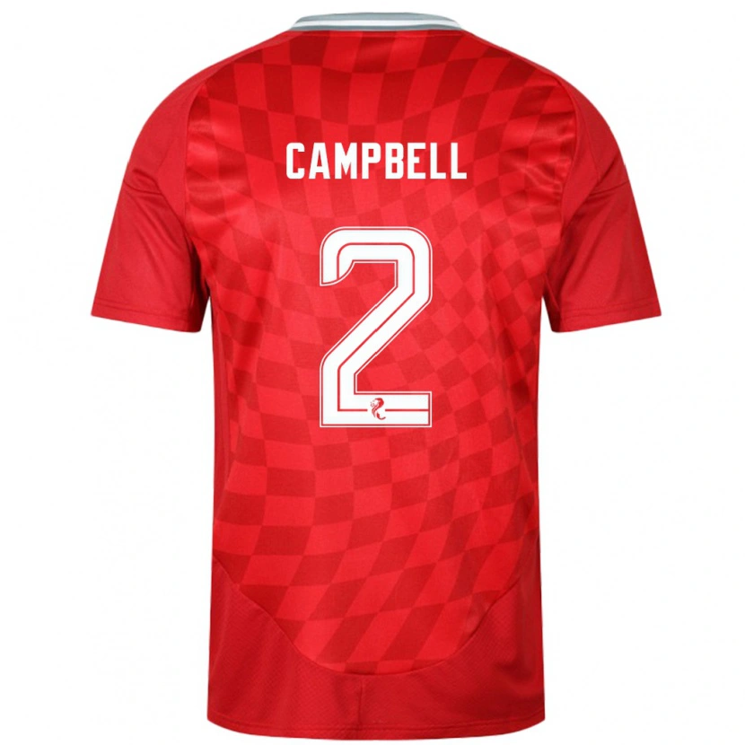 Danxen Dame Loren Campbell #2 Rød Hjemmetrøye Drakt Trøye 2024/25 Skjorter T-Skjorte