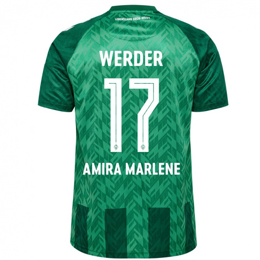 Danxen Dame Amira Marlene Dahl #17 Grønn Hjemmetrøye Drakt Trøye 2024/25 Skjorter T-Skjorte