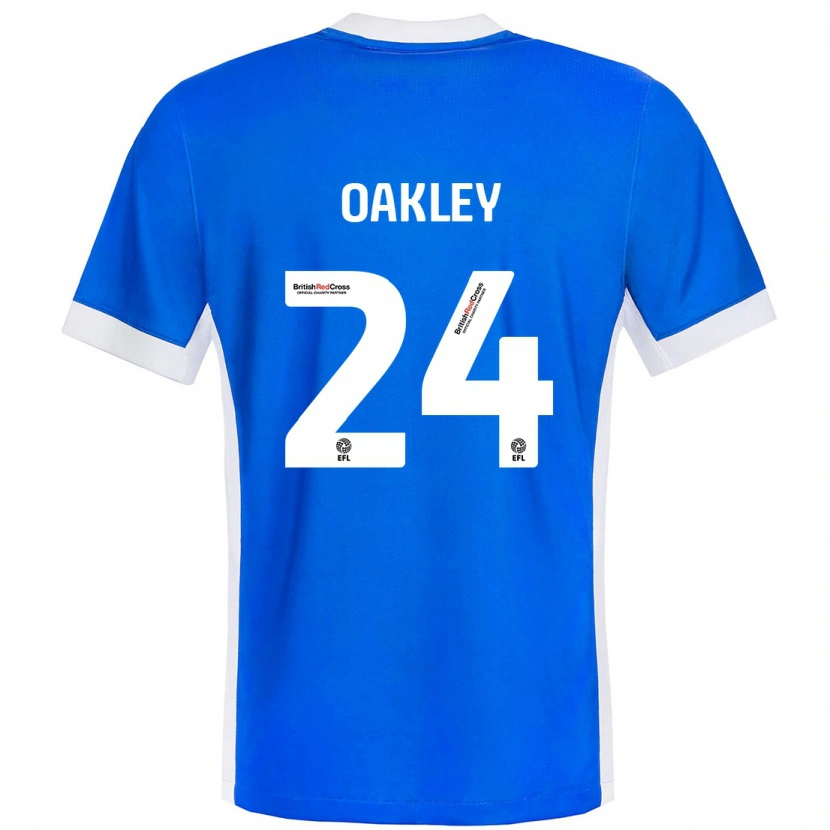 Danxen Dame Marcel Oakley #24 Blå Hvit Hjemmetrøye Drakt Trøye 2024/25 Skjorter T-Skjorte