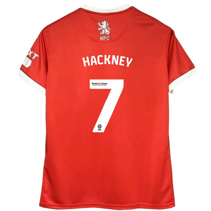 Danxen Dame Hayden Hackney #7 Rød Hvit Hjemmetrøye Drakt Trøye 2024/25 Skjorter T-Skjorte