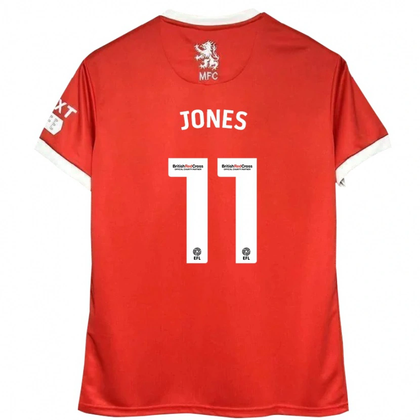 Danxen Dame Isaiah Jones #11 Rød Hvit Hjemmetrøye Drakt Trøye 2024/25 Skjorter T-Skjorte