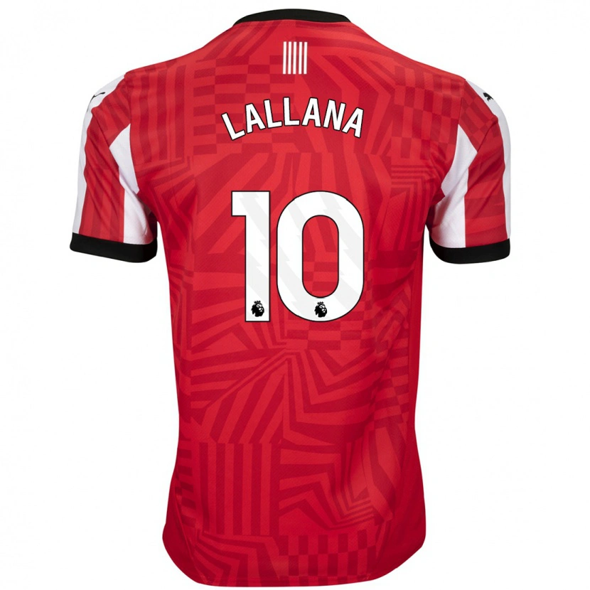 Danxen Dame Adam Lallana #10 Rød Hvit Hjemmetrøye Drakt Trøye 2024/25 Skjorter T-Skjorte