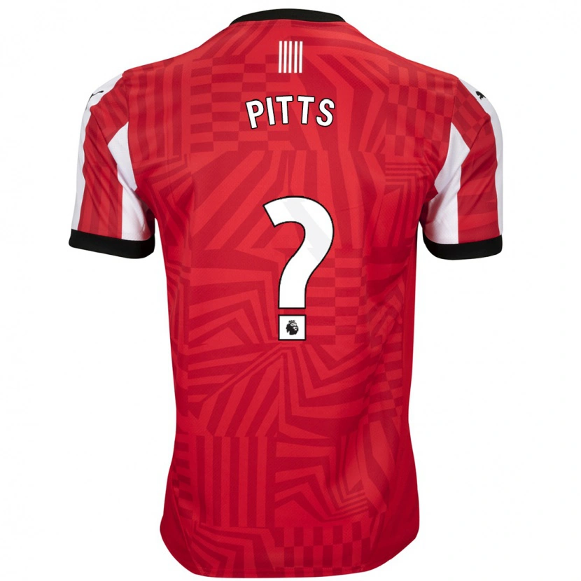 Danxen Dame Josh Pitts #0 Rød Hvit Hjemmetrøye Drakt Trøye 2024/25 Skjorter T-Skjorte