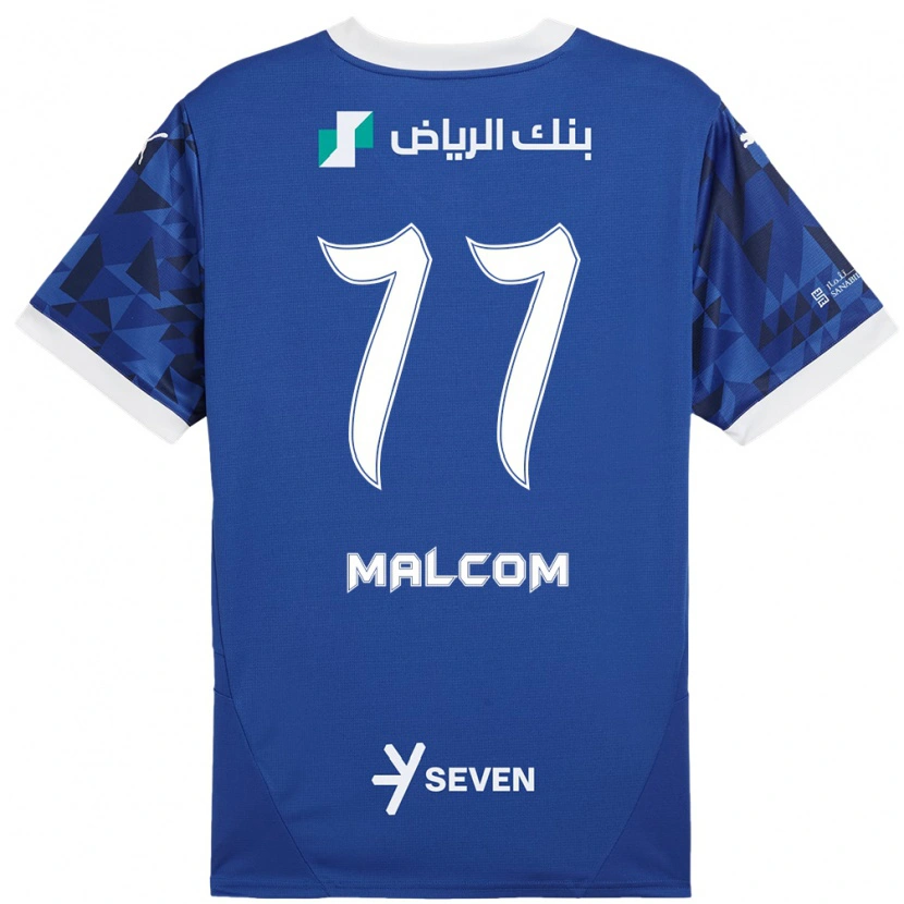 Danxen Dame Malcom #77 Mørk Blå Hvit Hjemmetrøye Drakt Trøye 2024/25 Skjorter T-Skjorte