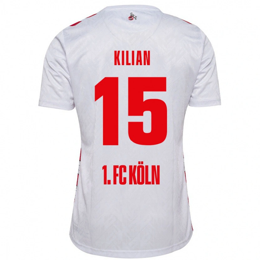 Danxen Dame Luca Kilian #15 Hvit Rød Hjemmetrøye Drakt Trøye 2024/25 Skjorter T-Skjorte