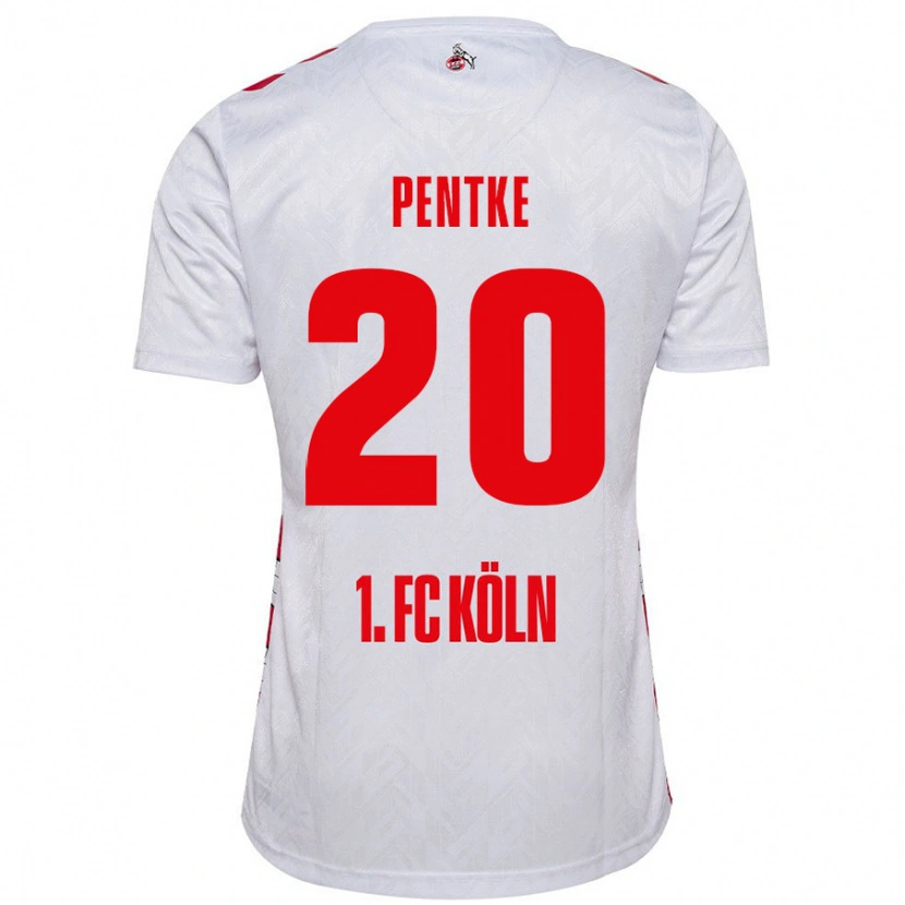 Danxen Dame Philipp Pentke #20 Hvit Rød Hjemmetrøye Drakt Trøye 2024/25 Skjorter T-Skjorte