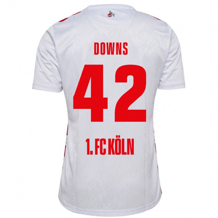 Danxen Dame Damion Downs #42 Hvit Rød Hjemmetrøye Drakt Trøye 2024/25 Skjorter T-Skjorte