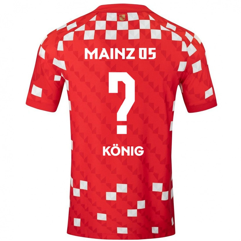 Danxen Dame Raúl König #0 Hvit Rød Hjemmetrøye Drakt Trøye 2024/25 Skjorter T-Skjorte