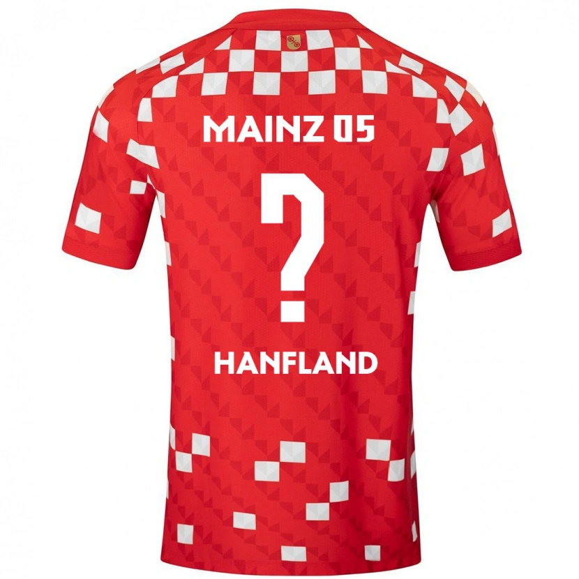 Danxen Dame Paul Hanfland #0 Hvit Rød Hjemmetrøye Drakt Trøye 2024/25 Skjorter T-Skjorte