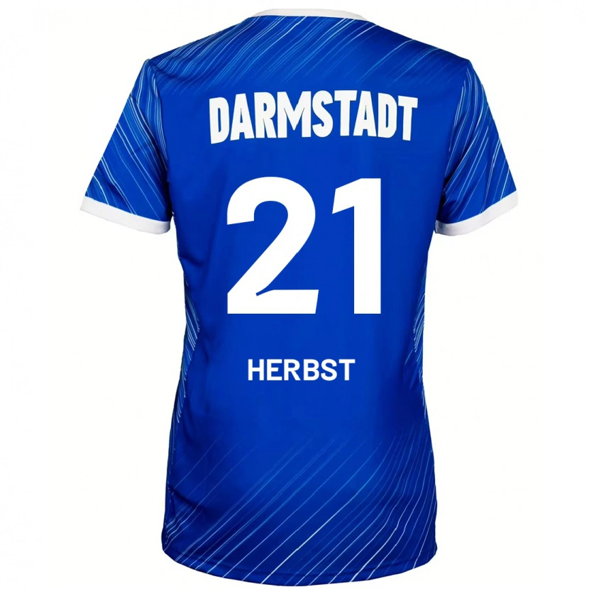 Danxen Dame Milian Herbst #21 Blå Hvit Hjemmetrøye Drakt Trøye 2024/25 Skjorter T-Skjorte