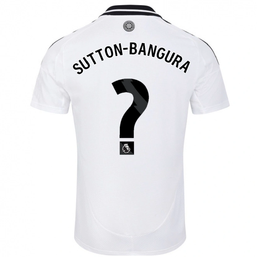 Danxen Dame William Sutton-Bangura #0 Hvit Hjemmetrøye Drakt Trøye 2024/25 Skjorter T-Skjorte