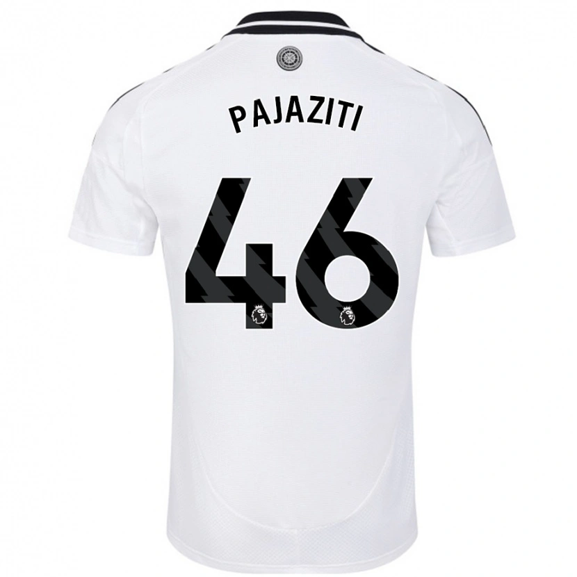 Danxen Dame Adrion Pajaziti #46 Hvit Hjemmetrøye Drakt Trøye 2024/25 Skjorter T-Skjorte
