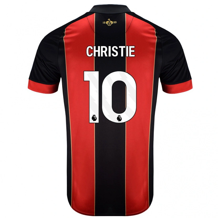 Danxen Dame Ryan Christie #10 Rød Svart Hjemmetrøye Drakt Trøye 2024/25 Skjorter T-Skjorte
