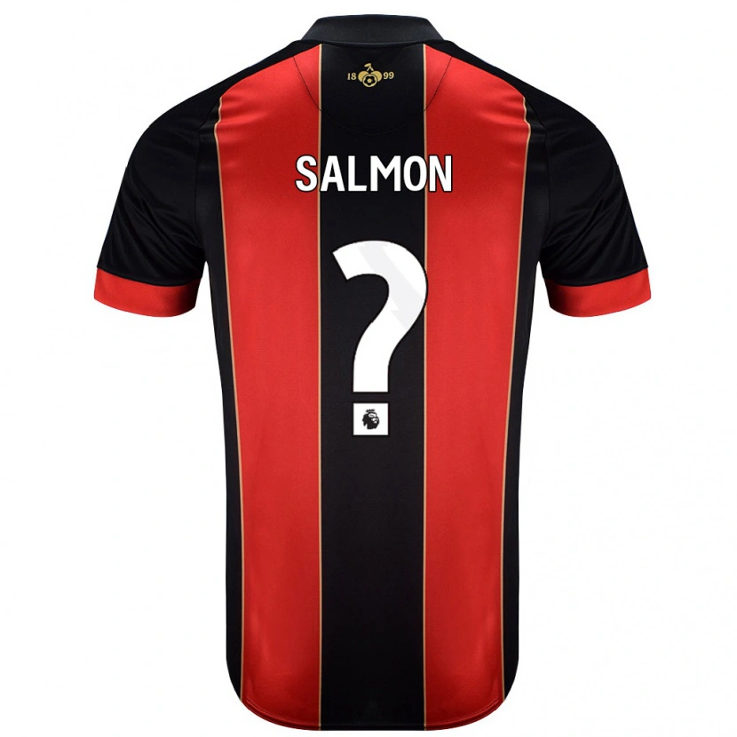Danxen Dame Josh Salmon #0 Rød Svart Hjemmetrøye Drakt Trøye 2024/25 Skjorter T-Skjorte