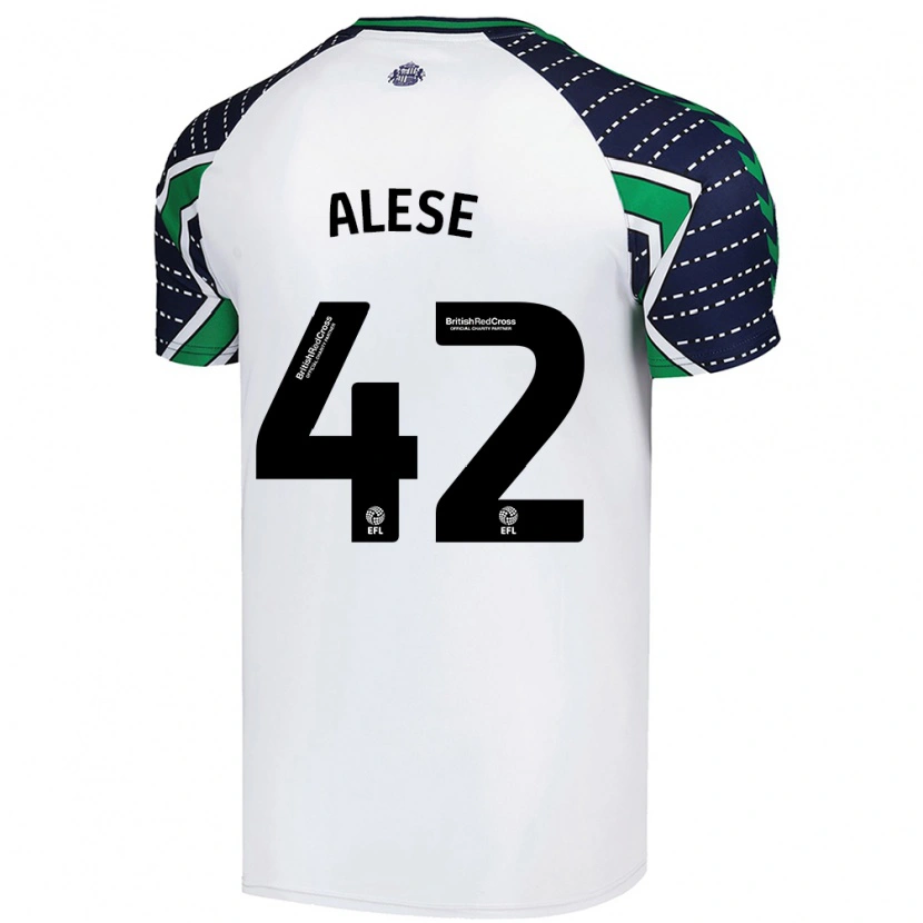Danxen Dame Aji Alese #42 Hvit Bortetrøye Drakt Trøye 2024/25 Skjorter T-Skjorte