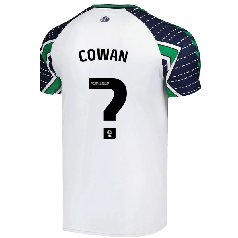 Danxen Dame Joe Cowan #0 Hvit Bortetrøye Drakt Trøye 2024/25 Skjorter T-Skjorte
