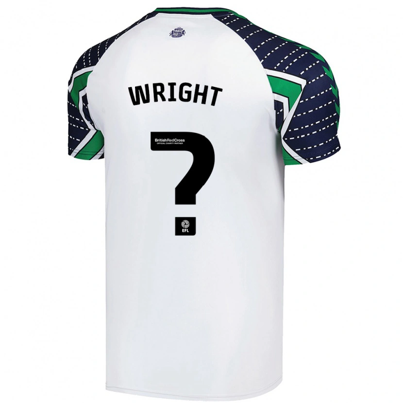 Danxen Dame Ryan Wright #0 Hvit Bortetrøye Drakt Trøye 2024/25 Skjorter T-Skjorte