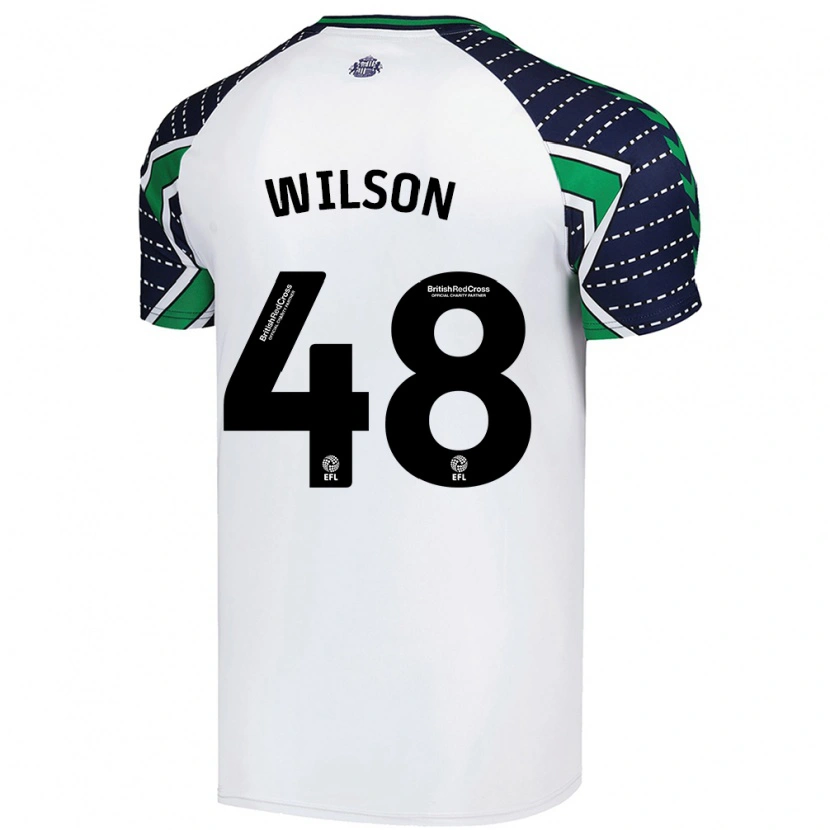 Danxen Dame Callum Wilson #48 Hvit Bortetrøye Drakt Trøye 2024/25 Skjorter T-Skjorte