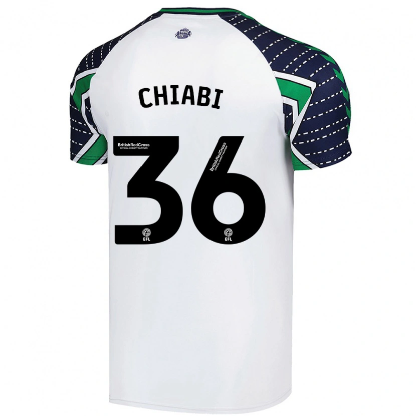 Danxen Dame Tom Chiabi #36 Hvit Bortetrøye Drakt Trøye 2024/25 Skjorter T-Skjorte