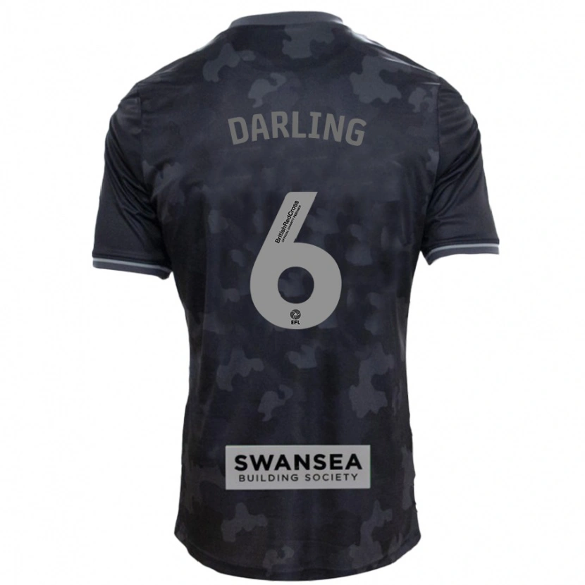Danxen Dame Harry Darling #6 Svart Bortetrøye Drakt Trøye 2024/25 Skjorter T-Skjorte