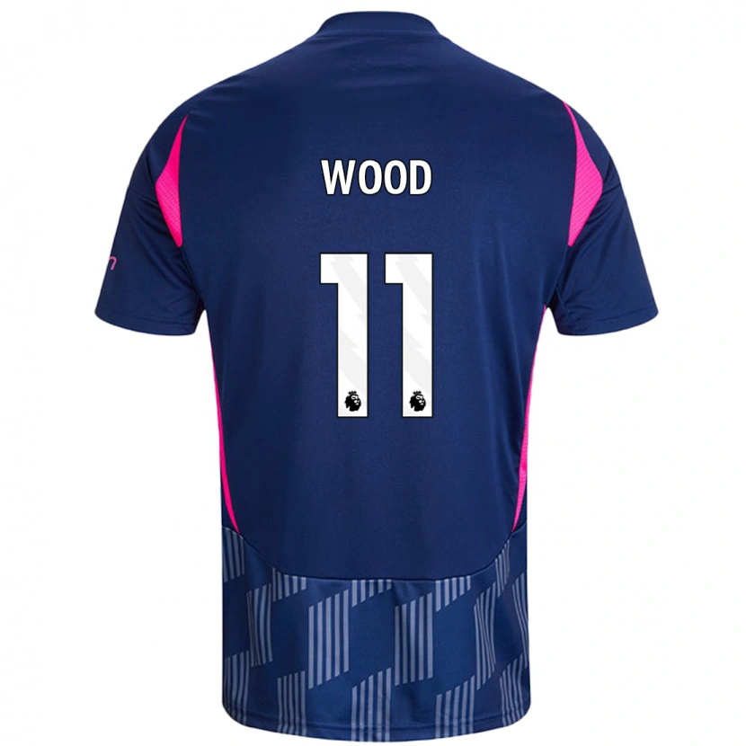 Danxen Dame Chris Wood #11 Kongeblå Rosa Bortetrøye Drakt Trøye 2024/25 Skjorter T-Skjorte