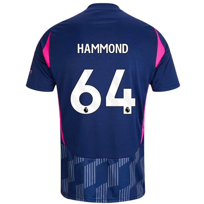 Danxen Dame Ben Hammond #64 Kongeblå Rosa Bortetrøye Drakt Trøye 2024/25 Skjorter T-Skjorte