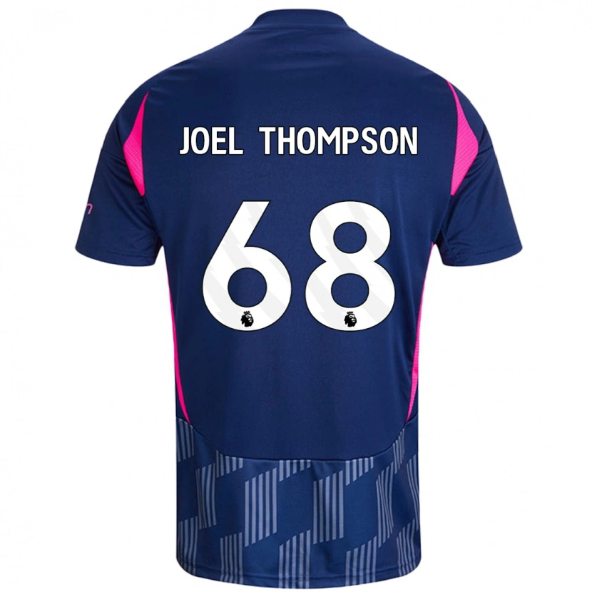 Danxen Dame Joel Thompson #68 Kongeblå Rosa Bortetrøye Drakt Trøye 2024/25 Skjorter T-Skjorte