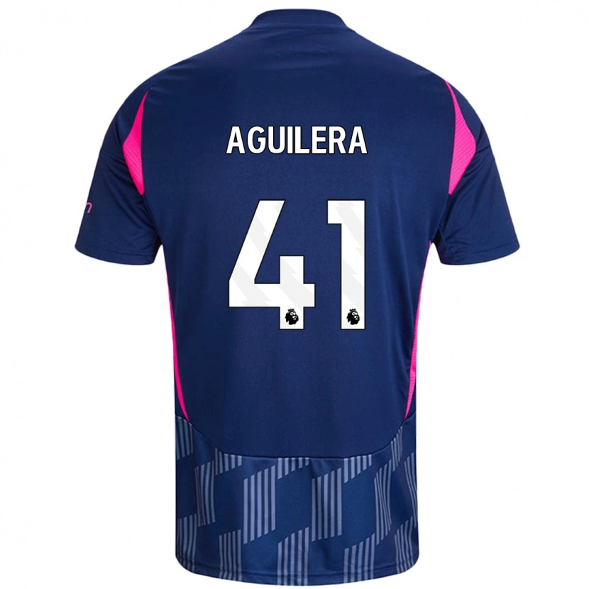 Danxen Dame Brandon Aguilera #41 Kongeblå Rosa Bortetrøye Drakt Trøye 2024/25 Skjorter T-Skjorte