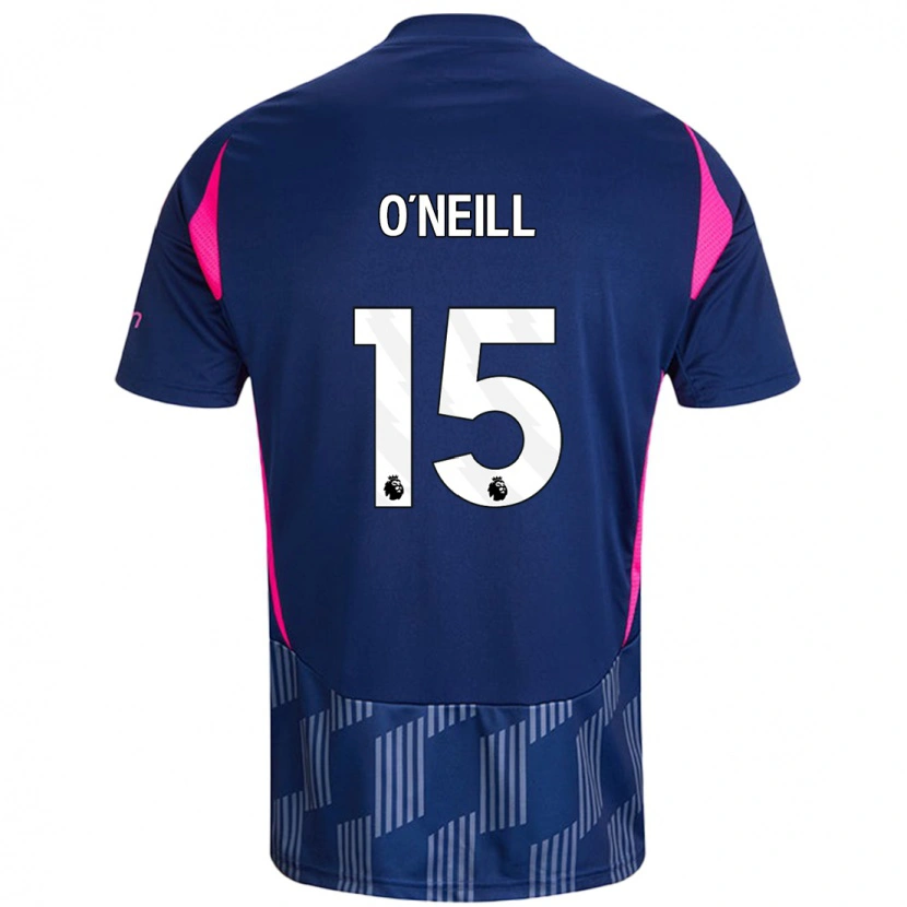 Danxen Dame Laura-Jayne O'neill #15 Kongeblå Rosa Bortetrøye Drakt Trøye 2024/25 Skjorter T-Skjorte
