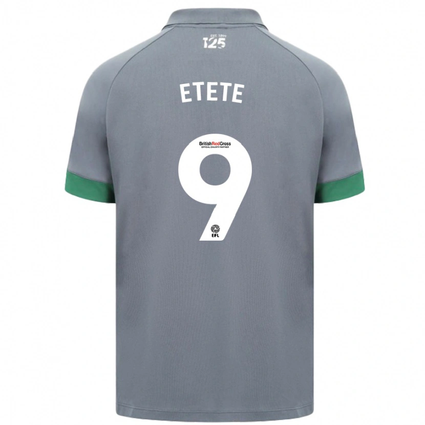 Danxen Dame Kion Etete #9 Mørkegrå Bortetrøye Drakt Trøye 2024/25 Skjorter T-Skjorte