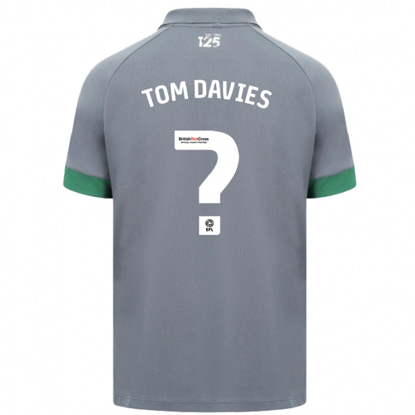 Danxen Dame Tom Davies #0 Mørkegrå Bortetrøye Drakt Trøye 2024/25 Skjorter T-Skjorte