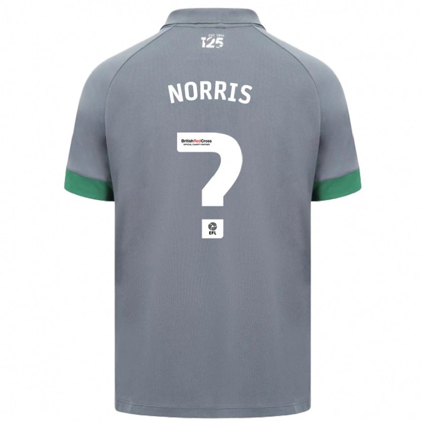 Danxen Dame Jacob Norris #0 Mørkegrå Bortetrøye Drakt Trøye 2024/25 Skjorter T-Skjorte