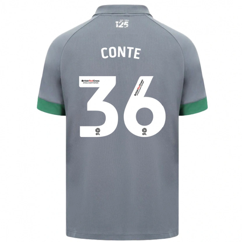 Danxen Dame Raheem Conte #36 Mørkegrå Bortetrøye Drakt Trøye 2024/25 Skjorter T-Skjorte