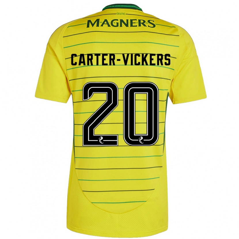 Danxen Dame Cameron Carter-Vickers #20 Gul Bortetrøye Drakt Trøye 2024/25 Skjorter T-Skjorte