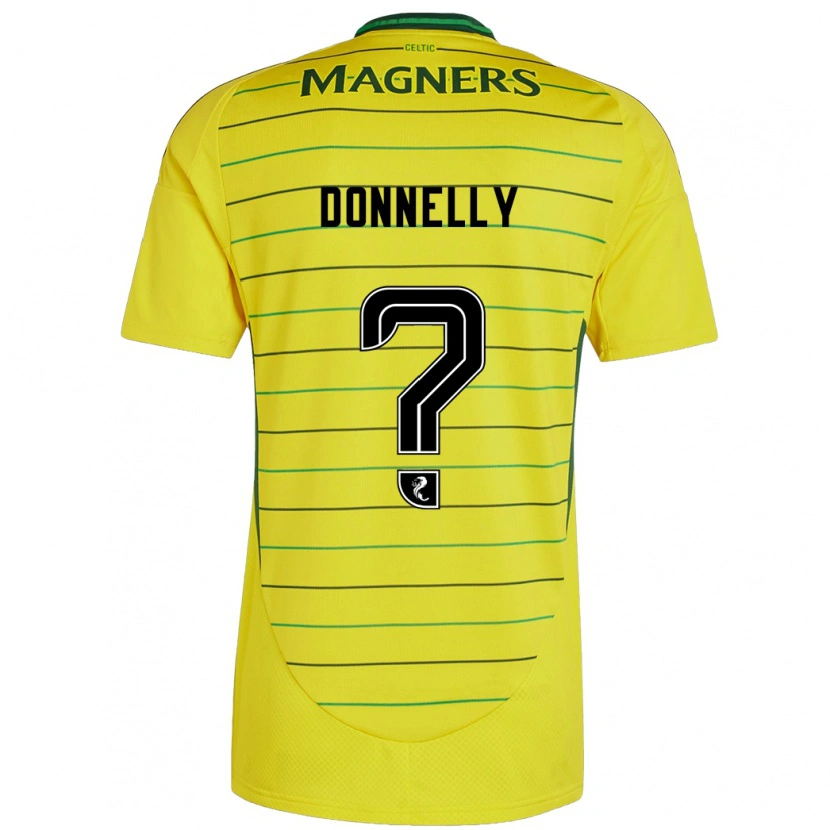 Danxen Dame Jacob Donnelly #0 Gul Bortetrøye Drakt Trøye 2024/25 Skjorter T-Skjorte