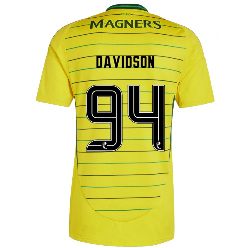 Danxen Dame Bruno Davidson #94 Gul Bortetrøye Drakt Trøye 2024/25 Skjorter T-Skjorte