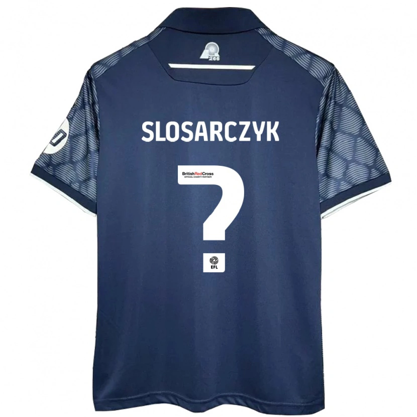 Danxen Dame Nikolas Slosarczyk #0 Svart Bortetrøye Drakt Trøye 2024/25 Skjorter T-Skjorte