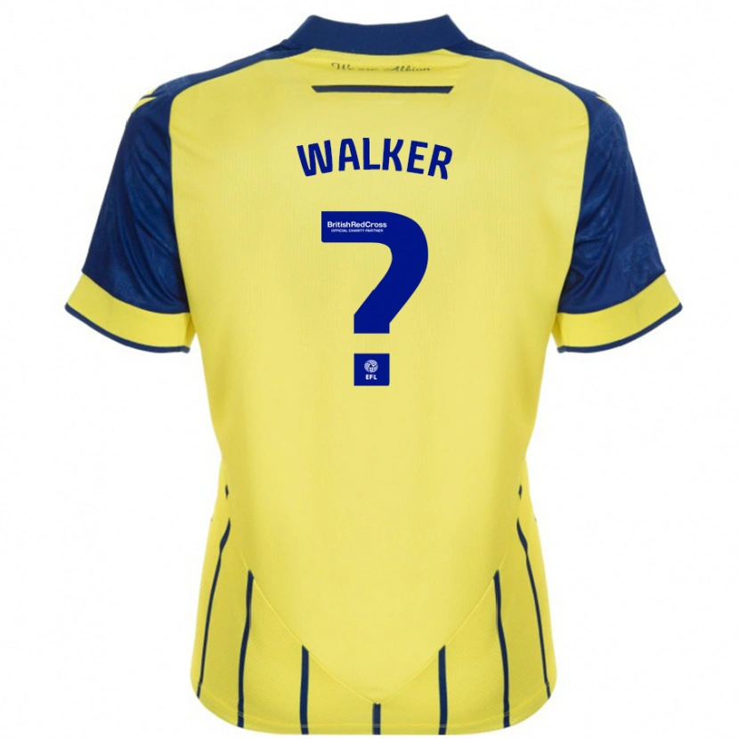 Danxen Dame Adriel Walker #0 Gul Blå Bortetrøye Drakt Trøye 2024/25 Skjorter T-Skjorte