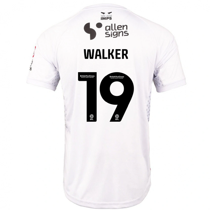 Danxen Dame Tyler Walker #19 Rød Hvit Bortetrøye Drakt Trøye 2024/25 Skjorter T-Skjorte