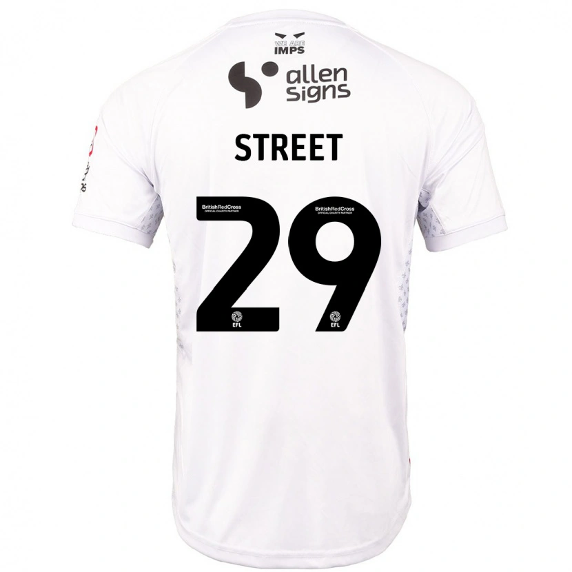 Danxen Dame Robert Street #29 Rød Hvit Bortetrøye Drakt Trøye 2024/25 Skjorter T-Skjorte