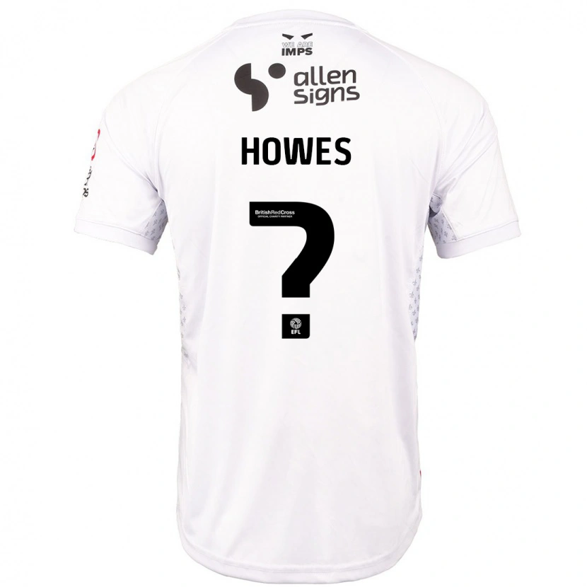 Danxen Dame Rachael Howes #0 Rød Hvit Bortetrøye Drakt Trøye 2024/25 Skjorter T-Skjorte