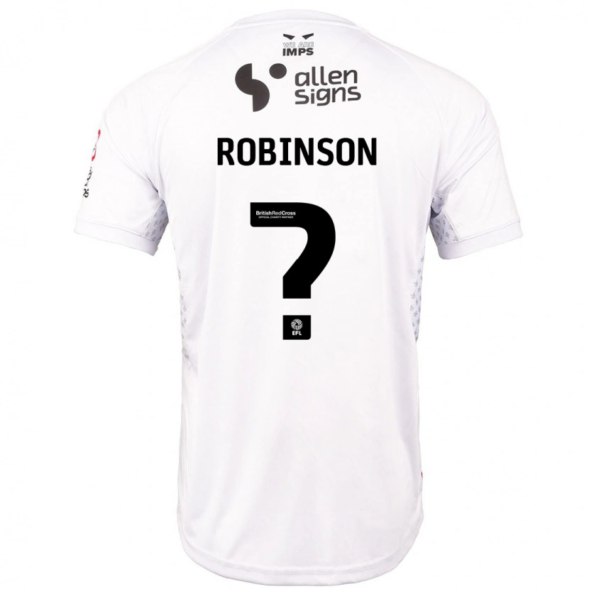 Danxen Dame Chantelle Robinson #0 Rød Hvit Bortetrøye Drakt Trøye 2024/25 Skjorter T-Skjorte